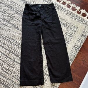 Maeve by Anthropology Black Wide-Leg Pants